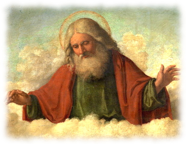 God the Father with clouds